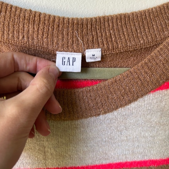 Gap Lightweight striped sweater women’s medium - Picture 3 of 6